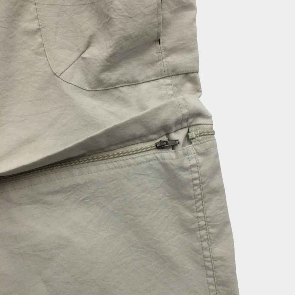 VINTAGE Nike ACG Mens Convertible Cargo Pants Beige Hiking Outdoor Size 34 M